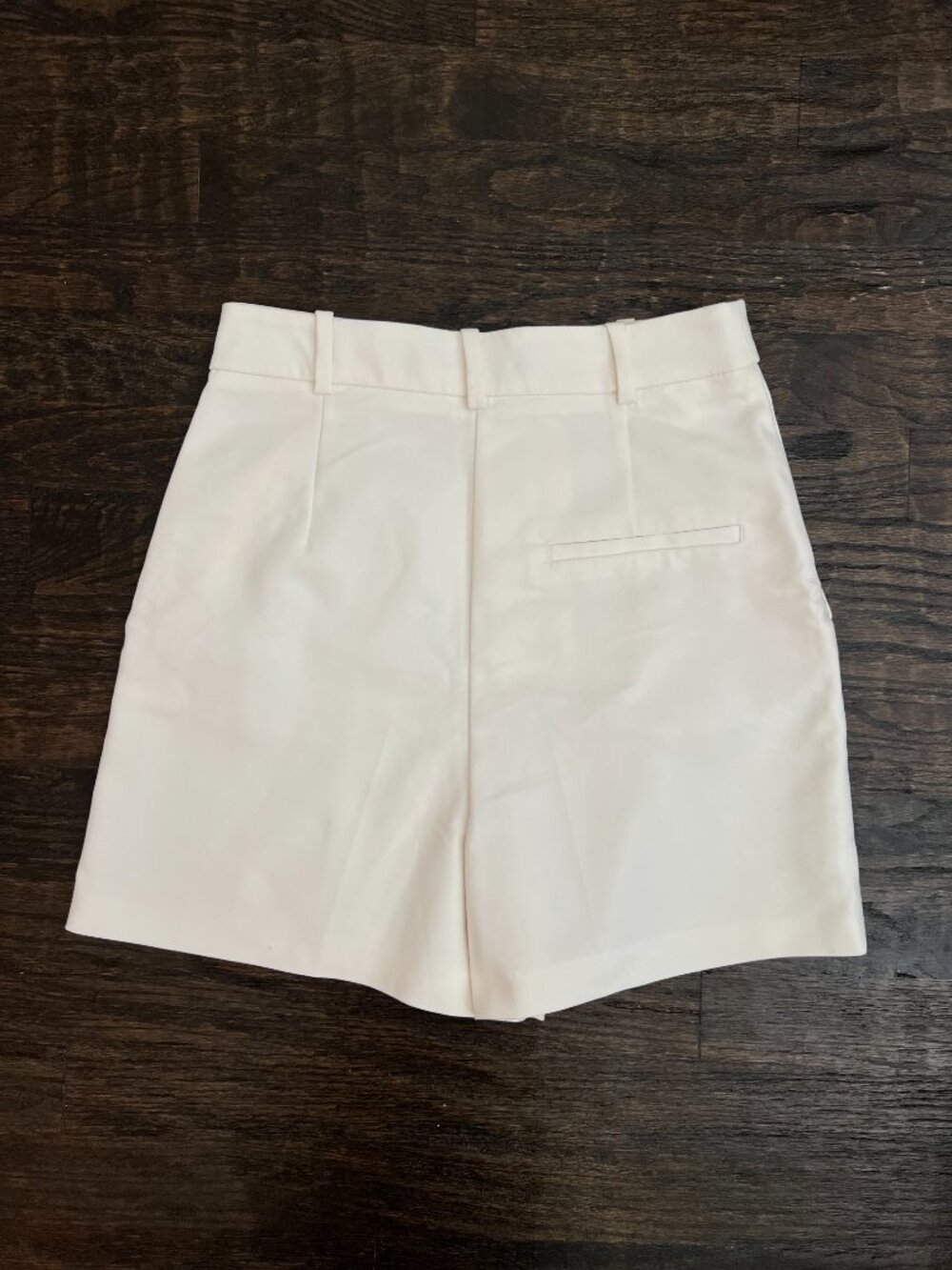 Zara Cream High Waist Shorts - Picture 4 of 6